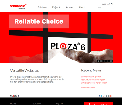 Teamware, Inc. Home Page Picture